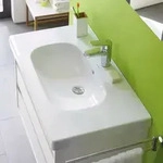 Duravit D-Code M&ouml;belwaschtisch 85 cm, Badkeramik, 03428500002, wei&szlig;