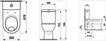 LAUFEN Pro Stand-Flachsp&uuml;l WC f&uuml;r Kombination mit Vario-Abgang H8249590000001,