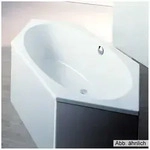 Hoesch Armada Sechseck-Badewanne 200 x 90 cm &Uuml;berlauf links, Badewannen, 6182.010,