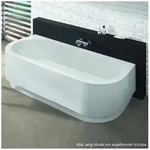 Hoesch Happy D. Halbrund-Badewanne 180 x 80 cm, Badewannen, 6180.010, wei&szlig;