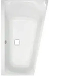 Hoesch Thasos Eck-Badewanne 150 x 100 cm rechte Version, Badewannen, wei&szlig;/chrom