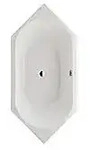 Duravit D-Code Sechseck-Badewanne 700138000000000, Badewannen, wei&szlig;