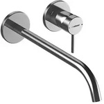 Hansa HANSAPUBLIC Waschtisch-Einhand-Wandbatterie 30 cm, Badarmaturen, chrom