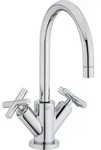 Dornbracht TARA Waschtisch-Einlochbatterie mit Ablaufgarnitur, Badarmaturen, chrom