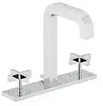 AXOR Citterio 3-Loch-Waschtischarmatur mit Kreuzgriffen Ausladung 14 cm,