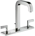 AXOR Citterio 3-Loch Waschtischarmatur mit Hebelgriffen Ausladung 14 cm,