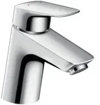 hansgrohe Logis Einhebel-Waschtischmischer 70 Niederdruck mit Push-Open,