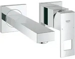 GROHE Eurocube 2-Loch-Waschtischbatterie Ausladung 17 cm, Badarmaturen, 19895000,
