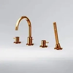 Steinberg Serie 100 4-Loch Wannen-Standarmatur 100.2400 RG, Badarmaturen, rose gold