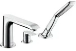 hansgrohe Metris 3-Loch Wannenrand-Einhebelmischer 31190000, Badarmaturen, chrom