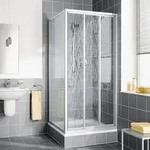 Kermi Nova 2000 Gleitt&uuml;r 3-teilig 100 x 185 cm, Duschkabinen, N2STD1001811K,