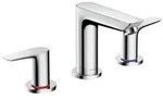 hansgrohe Talis E 3-Loch Waschtischarmatur mit Zugstangen-Ablaufgarnitur,