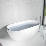 Riho Bilbao freistehende Badewanne 150 x 75 cm, B119001105, Badewannen, wei&szlig;