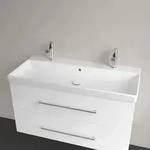 Villeroy & Boch Avento Schrankwaschtisch 100 x 47 cm, mit 2 Hahnl&ouml;chern, mit