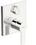Hansa HANSALIGNA Fertigmontageset f&uuml;r Wanne-Brause, Rosette eckig, Badarmaturen,