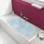 Villeroy & Boch O.novo Solo Badewanne 170 x 75 cm, Hydropool Entry, Technik...