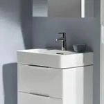 LAUFEN Val Waschtisch, unterbauf&auml;hig 65 x 42 cm mit 1 Hahnloch, mit &Uuml;berlauf,