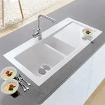 Villeroy & Boch Subway 60 FLAT fl&auml;chenb&uuml;ndige Sp&uuml;le, Ablaufgarnitur mit