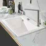 Villeroy & Boch Subway 60 S Einbausp&uuml;le, Ablaufgarnitur mit Excenterbet&auml;tigung,
