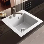 Villeroy & Boch Subway 45 XS FLAT fl&auml;chenb&uuml;ndige Sp&uuml;le, Ablaufgarnitur mit