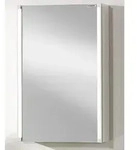 Fackelmann LED-LINE LED Spiegelschrank 42,5 cm, Badm&ouml;bel, 82951, wei&szlig; gl&auml;nzend