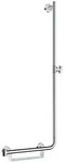 hansgrohe Unica Comfort Brausestange 110 cm R, Badarmaturen, 26404400, wei&szlig;/chrom