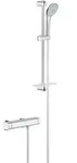 GROHE Grohtherm 2000 Thermostat-Brausebatterie mit Brausegarnitur 34195001,