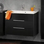 Fackelmann KARA Waschtischunterschrank 80 cm, mit 2 Schubladen, Badm&ouml;bel, 80950,