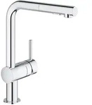 GROHE Minta Einhand-Sp&uuml;ltischbatterie mit herausziehbarer Sp&uuml;lbrause SpeedClean