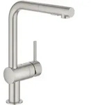 GROHE Minta Einhand-Sp&uuml;ltischbatterie mit herausziehbarer Sp&uuml;lbrause SpeedClean