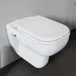 Duravit D-Code Rimless Wand-WC Tiefsp&uuml;ler, Badkeramik, 2570090000, wei&szlig;