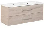 Fackelmann B.clever Doppelwaschtischset 120 cm, Badm&ouml;bel, 82926,