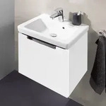 Villeroy & Boch Subway 2.0 Waschtischunterschrank 48,5 cm, Griff chromfarbig