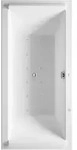 Duravit Starck Rechteck Whirlwanne 180 x 80 cm mit Jet System, zwei R&uuml;ckenschr&auml;gen,