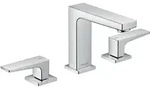 hansgrohe Metropol 3-Loch Waschtischarmatur 110 mit Hebelgriffen und Push-Open