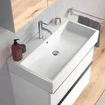 Duravit Vero Air M&ouml;belwaschtisch mit 1 Hahnloch 80 x 47 cm, mit &Uuml;berlauf,