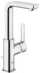 GROHE Lineare New Einhand-Waschtischbatterie L-SIZE mit Zugstangen-Ablaufgarnitur,