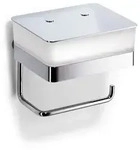 Giese von der Rolle WC-Duo Glasbeh&auml;lter und Papierhalter, Wandmodell 31770-02,