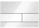 TECEsquare WC-Bet&auml;tigungsplatte aus Glas TECE 9240800, Montagezubeh&ouml;r, wei&szlig;