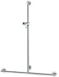 Keuco Plan Care Duschhandlauf mit Brausestange 60 x 110 cm, Accessoires, 34914010611,