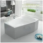 Hoesch Spectra Trapez Badewanne 180 x 120 cm rechte Ausf&uuml;hrung 3667.010, Badewannen,