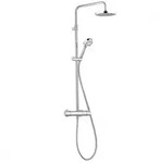 Kludi LOGO Thermostat Dual Shower-System, Badarmaturen, 6809205-00, chrom