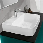 Villeroy & Boch Finion Aufsatzwaschtisch 60 x 47 cm mit Hahnloch, mit ViFlow