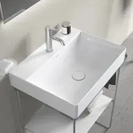 Duravit DuraSquare Waschtisch mit Hahnloch 60 x 47 cm 2353600041, Badkeramik, wei&szlig;