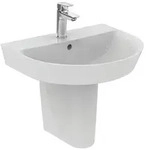 Ideal Standard Connect Air Waschtisch 55 cm, mit 1 Hahnloch, mit &Uuml;berlauf,