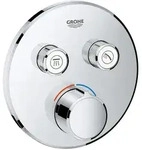 GROHE SmartControl Unterputzmischer Fertigmontageset mit 2 Absperrventilen, runde