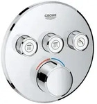 GROHE SmartControl Unterputzmischer Fertigmontageset mit 3 Absperrventilen, runde