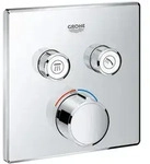 GROHE SmartControl Unterputzmischer Fertigmontageset mit 2 Absperrventilen, eckige
