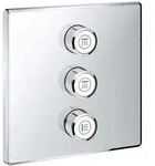 GROHE Grohtherm SmartControl 3-fach Unterputzventil Fertigmontageset, eckige