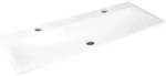 Kaldewei SILENIO Einbau- Doppelwaschtisch 3039 mit 2 Hahnlochbohrungen, 120 cm,